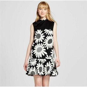 Victoria Beckham for Target Black and White Floral Mini Dress
